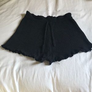 kd dance Small Black Knit Warmup Shorts